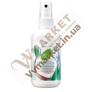 Алоэ Вера Увлажняющий спрей для лица и тела (Aloe Vera Hydration Face and Body Spray to go, 100 мл, LR с доставкой вся Украина